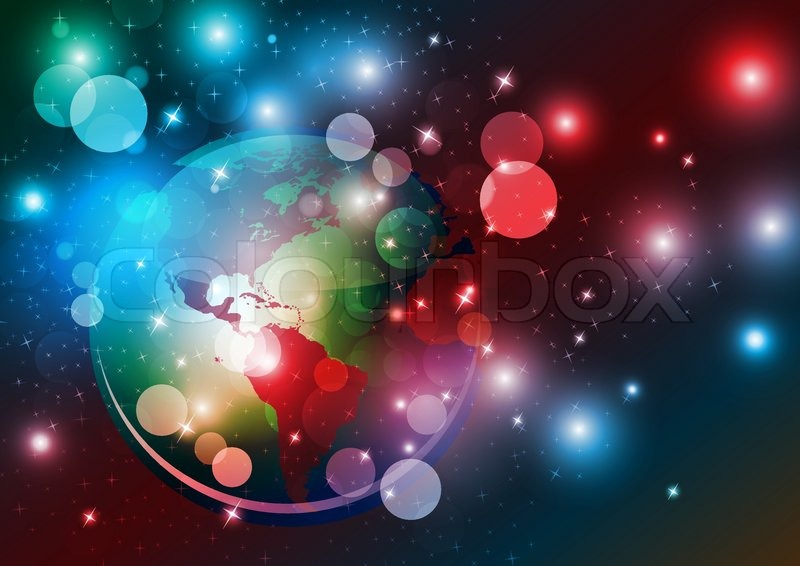 Beautiful World Background Vector Abstract world background eps.10 | Stock vector | Colourbox