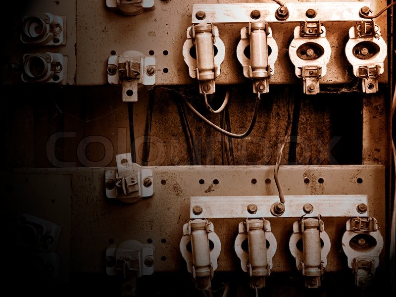 Old switchboard with fuses | Stock Photo | Colourbox antique fuse box with fuses 