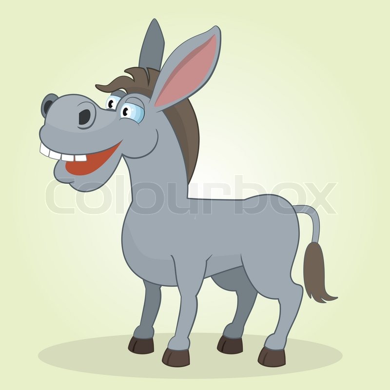 Donkey Stock vector Colourbox