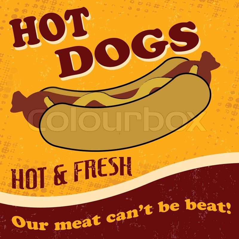 HOT DOGS Flagge Restaurant Werbebanner Essensständer Wimpel Hundezelt