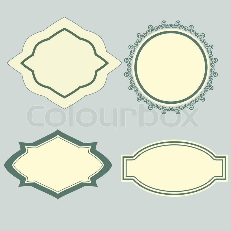 Decorative labels set | Stock vector | Colourbox