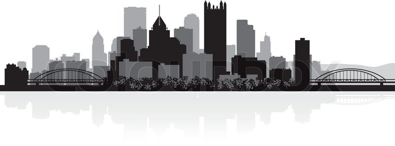 pittsburgh usa city skyline silhouette vector illustration pittsburgh usa city skyline silhouette vector illustration