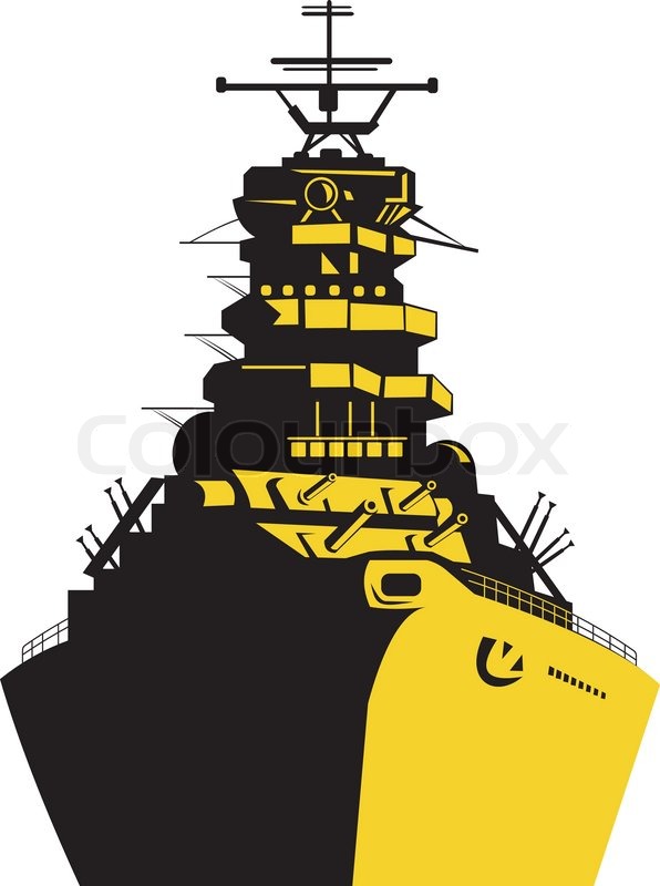 Illustration of a world war two naval | Stock vector | Colourbox