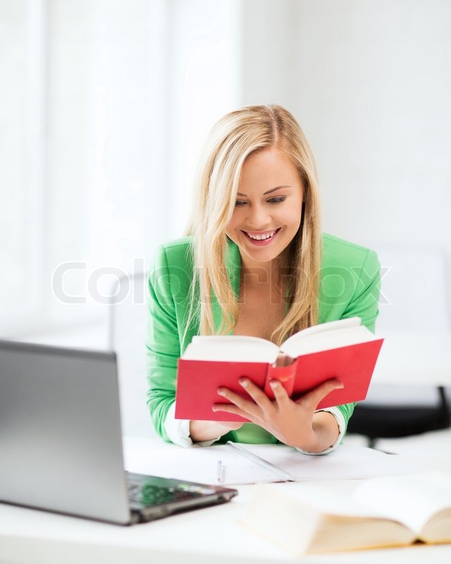 c&r cover letter in Photo student girl reading Stock Smiling college book c&r cover letter in Photo student girl reading Stock Smiling college book
