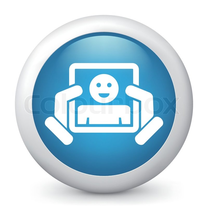 Looking in the mirror concept icon Stock vector Colourbox