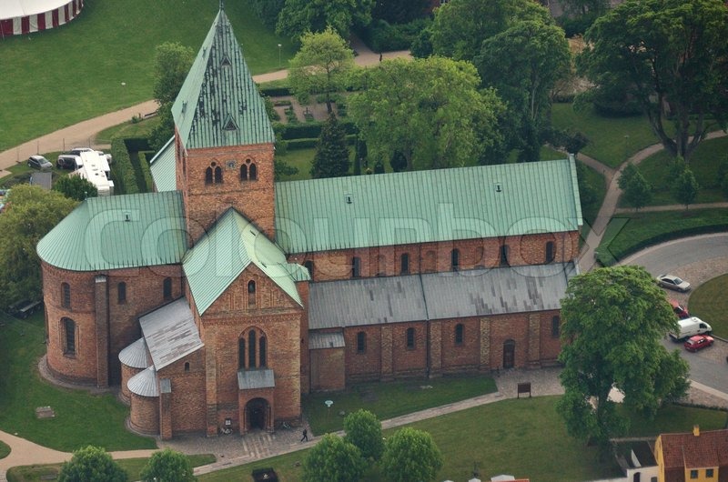Sankt Bendts Kirke i Ringsted, set fra Stock foto Colourbox