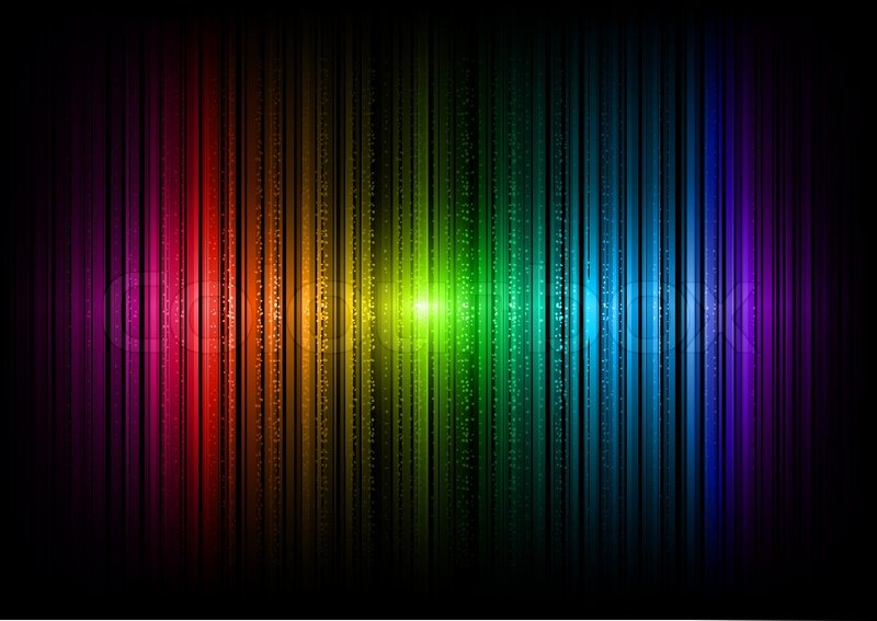Rainbow lines with dots on the dark ... | Stock Vector | Colourbox Rainbow lines with dots on the dark ... | Stock Vector | Colourbox