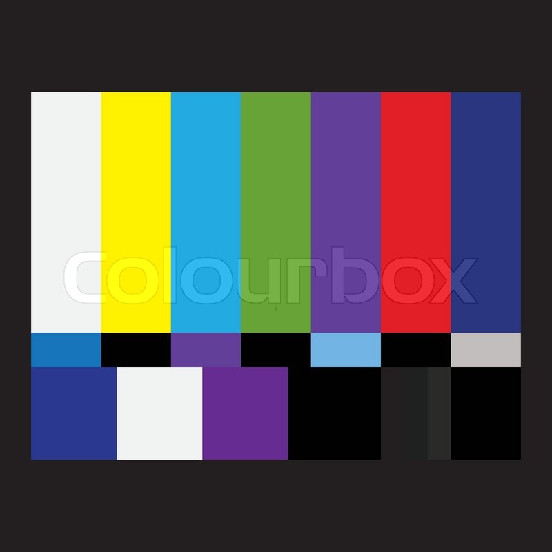 Tv kein Signal monoscope StockVektor Colourbox
