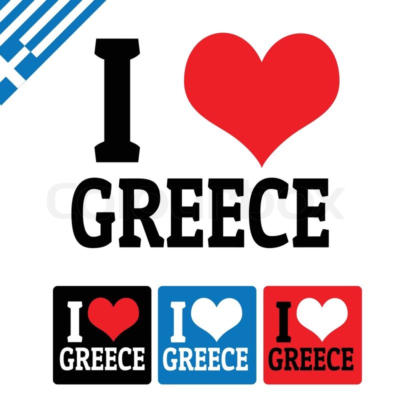 I love Greece sign and labels on white Stock vector Colourbox I love Greece sign and labels on white Stock vector Colourbox