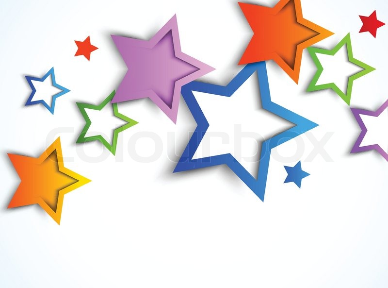 Bunte Sterne | Stock-Vektor | Colourbox