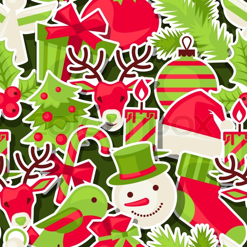Merry Christmas Pattern Vector | merry christmas seamless pattern stock vector colourbox Merry Christmas Pattern Vector | merry christmas seamless pattern stock vector colourbox