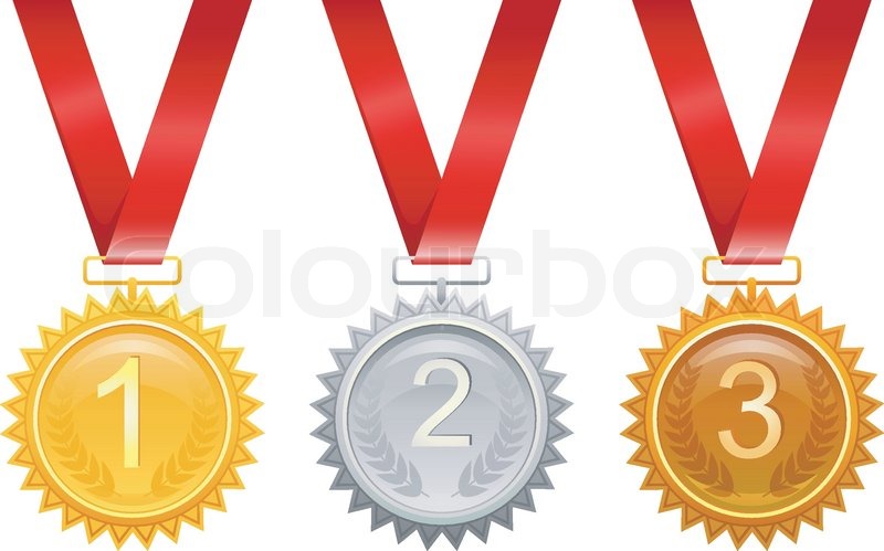 Tre medaljer til præmier | Stock vektor | Colourbox Tre medaljer til præmier | Stock vektor | Colourbox