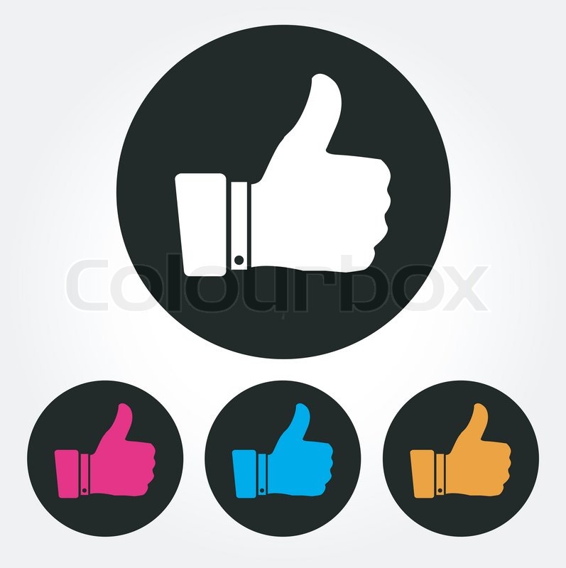 Thumbs up icons | Stock-Vektor | Colourbox