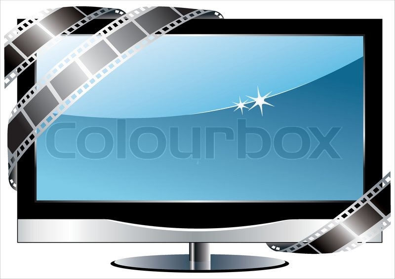 TV Flachbildschirm lcd | Stock-Vektor | Colourbox