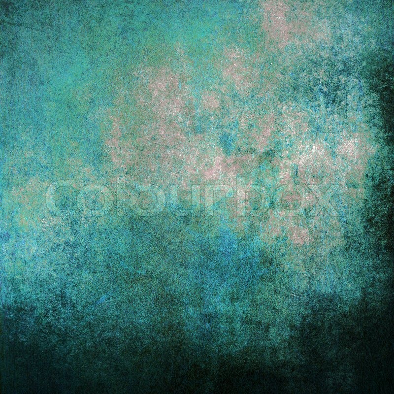 Turquoise grunge background or texture | Stock image | Colourbox