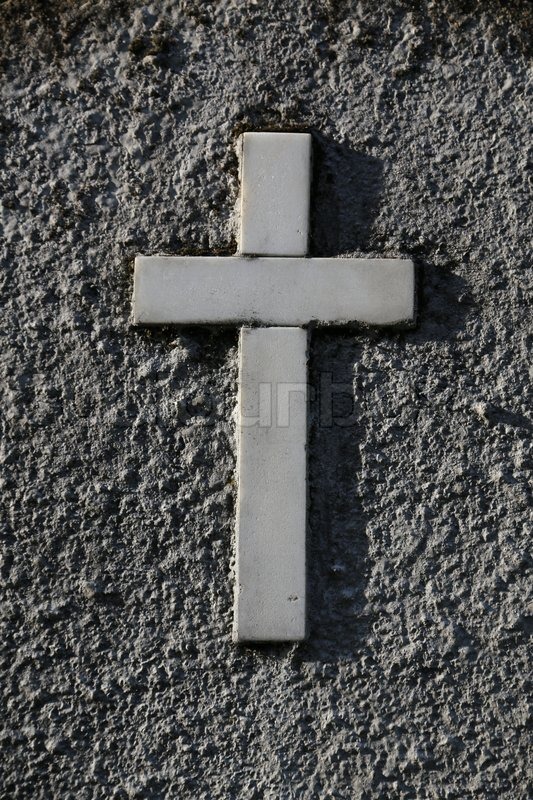 Gravestone cross | Stock image | Colourbox