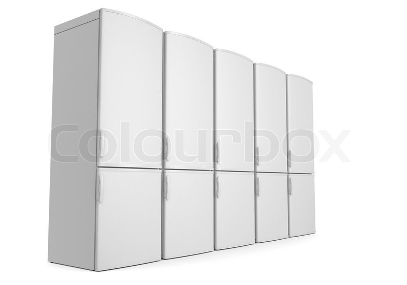 Weiß Kühlschränke | Stock Bild | Colourbox