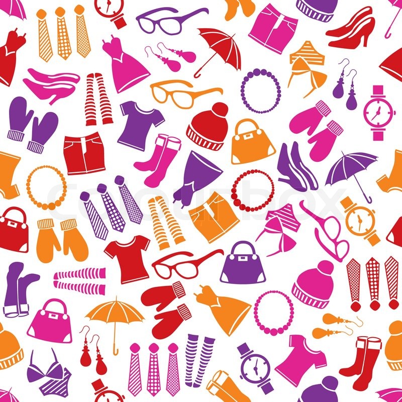 Fashion seamless pattern Stock vector Colourbox