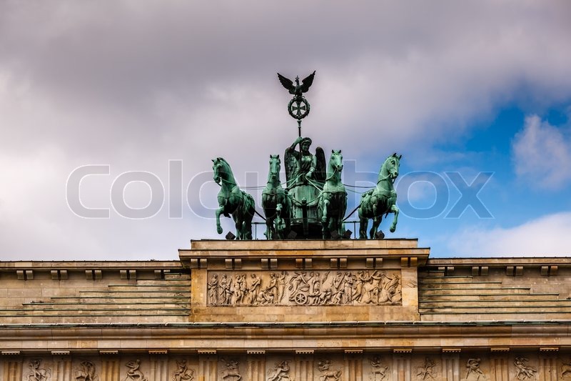Quadriga auf dem Brandenburger Tor Brandenburger Tor in ...