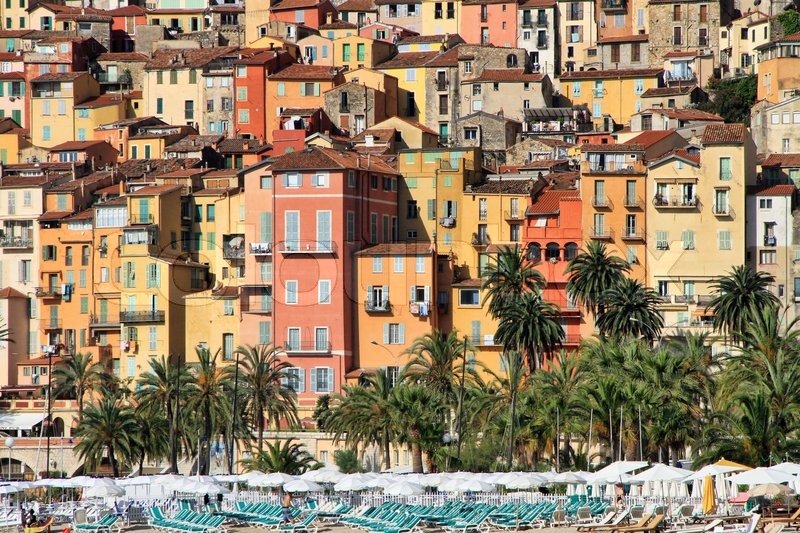 Download Farverige strand huse Desktop Wallpaper Free