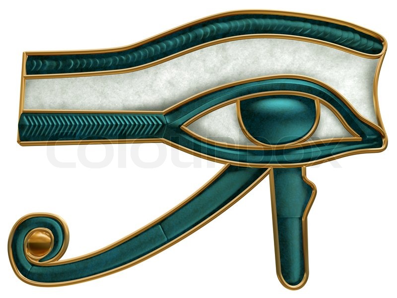 Ägyptisches Auge von Horus Stockfoto Colourbox