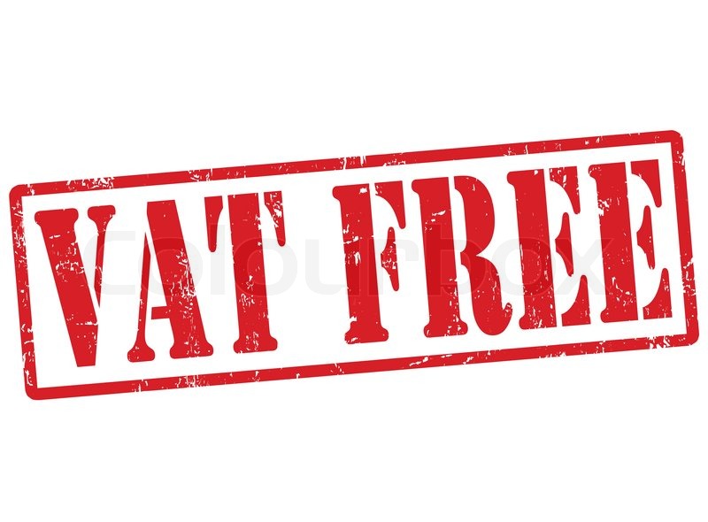 VAT free grunge rubber stamp on white, Stock vector Colourbox