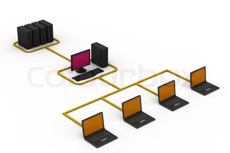 Pc Netz Computer-Netzwerk | Stock Bild | Colourbox