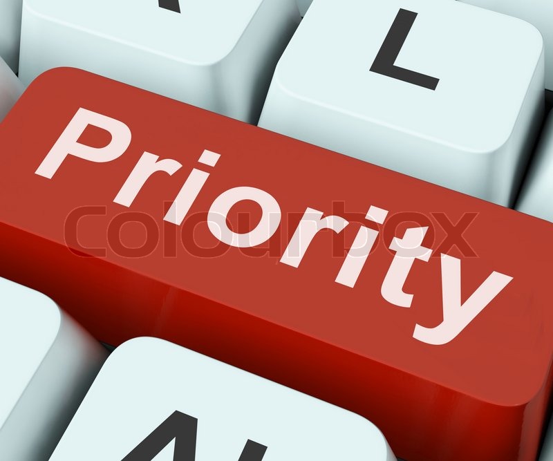 Priority Key On Keyboard Meaning ... | Stock image | Colourbox