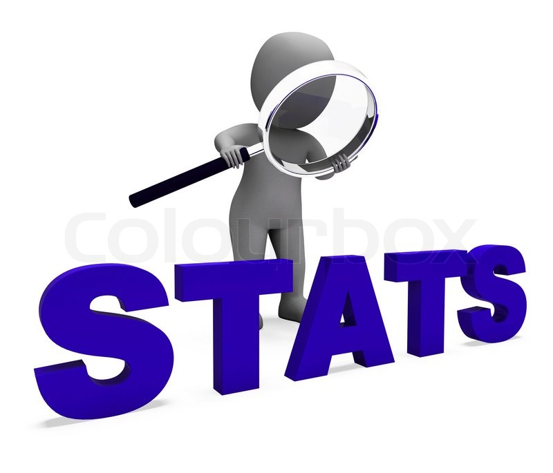 Stats Character Shows Statistik Stock foto Colourbox
