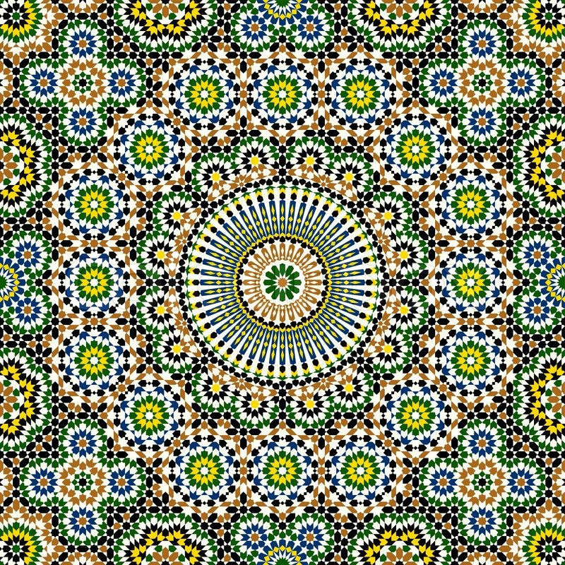 Akram Marokko Muster Seven StockVektor Colourbox