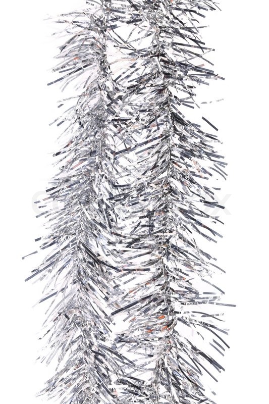 4x20g De Guirlandes Tinsel Rayures Argentées Pour Fête Et Mariage