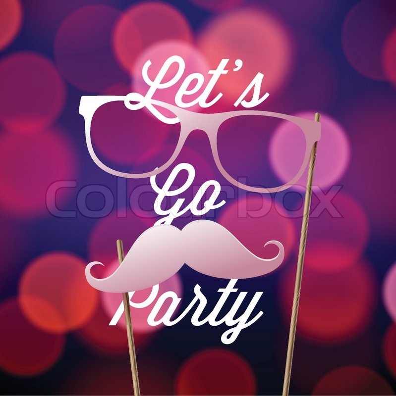 Hipster Party design template, vector Eps10 illustration. | Stock ...