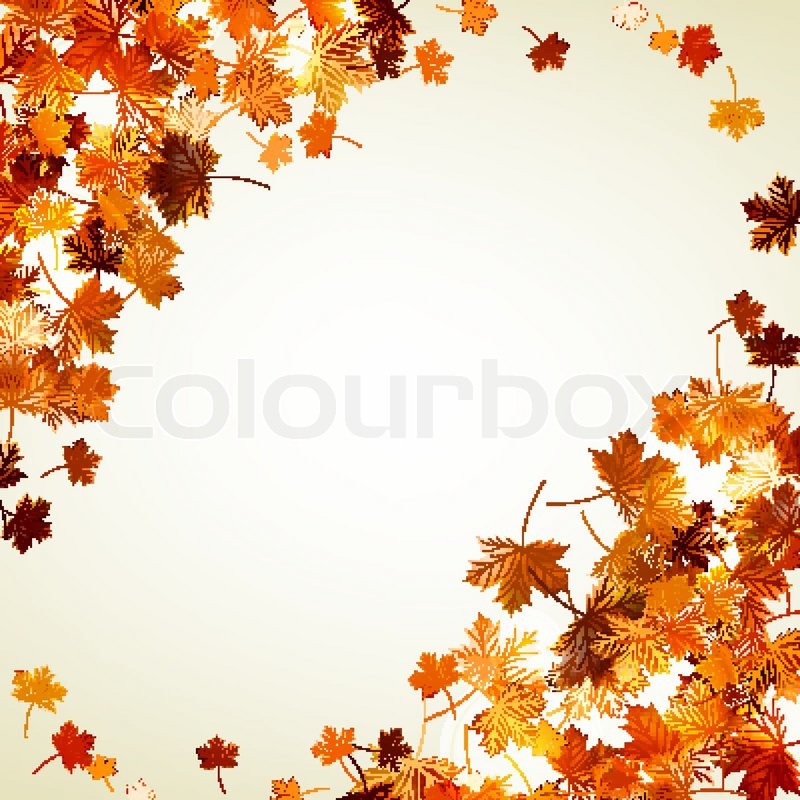 Fliegende Blätter Herbst EPS 10 Colourbox