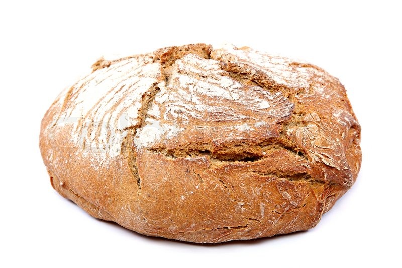 Download Loaf of rye bread isolated on white ... | Stock image | Colourbox