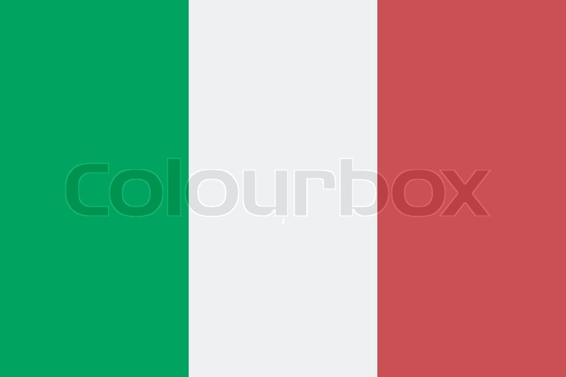 Original and simple Italy flag | Stock vector | Colourbox