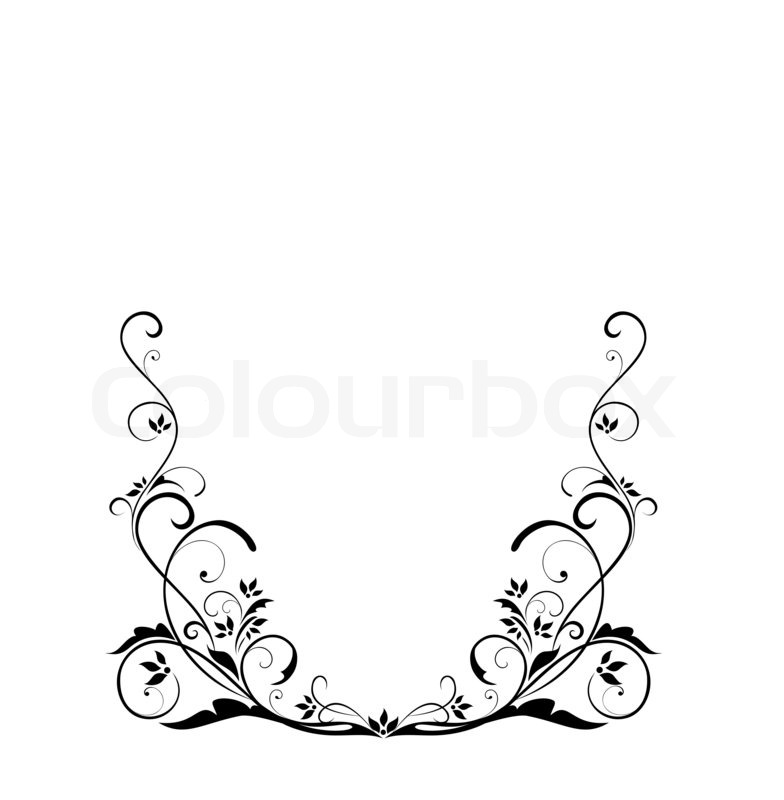 black vintage border raster copy stock photo colourbox poinsettia border black and white