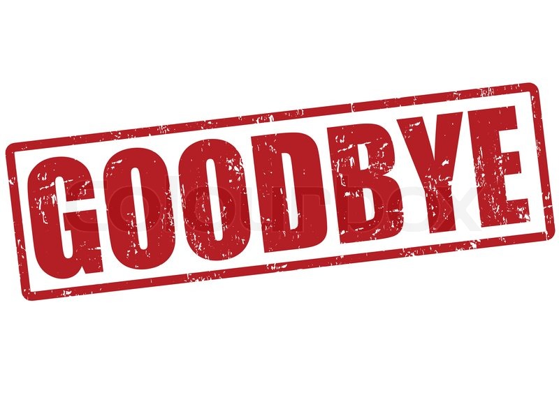 Goodbye grunge rubber stamp on white, StockVektor Colourbox