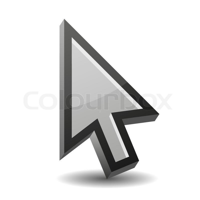 3D vector illustration of arrow | Stock vector | Colourbox