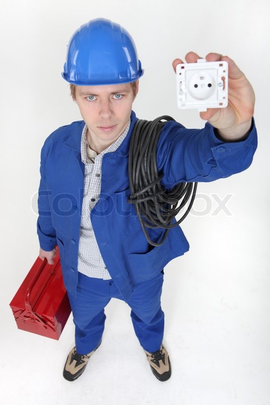 Download High angle shot of young electrician ... | Stock Photo ... Yellowimages Mockups