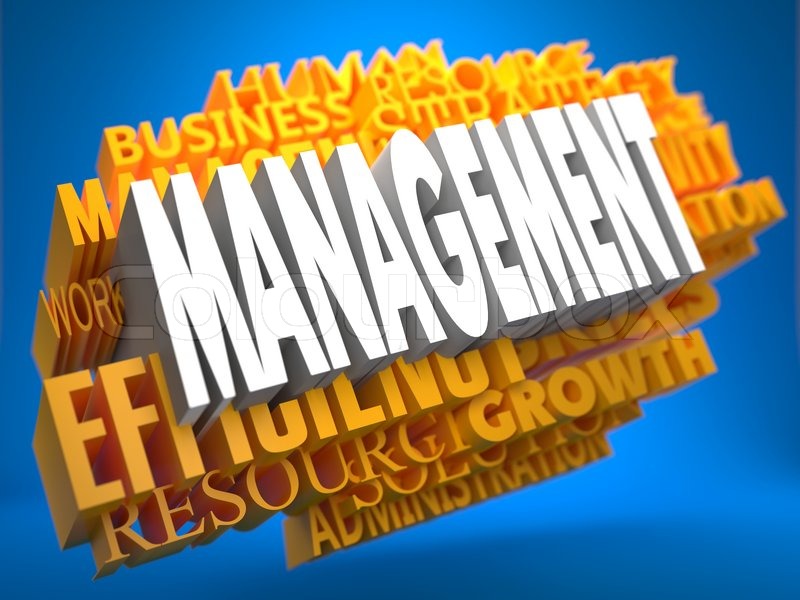 Management Konzept Wordcloud Stock Bild Colourbox