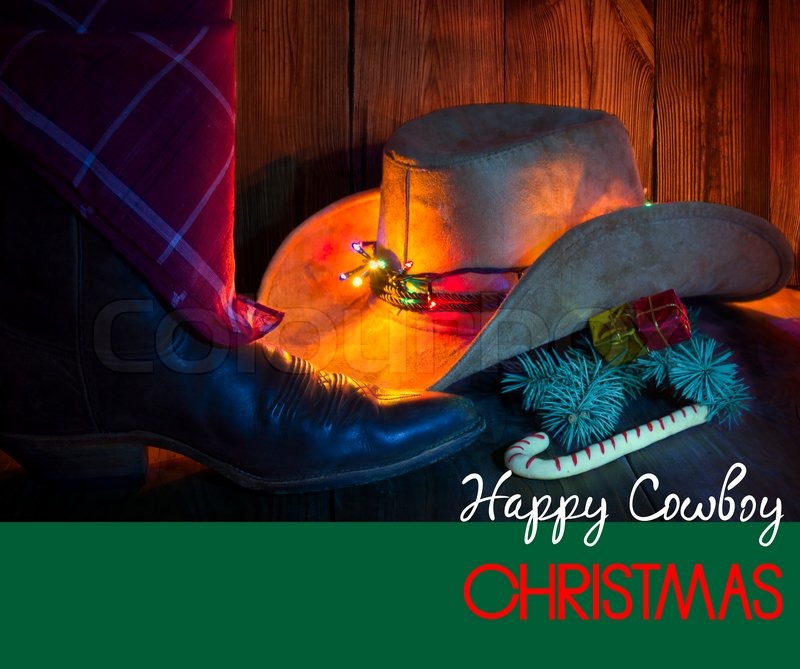 cowboy-christmas-card-with-holiday-stock-image-colourbox