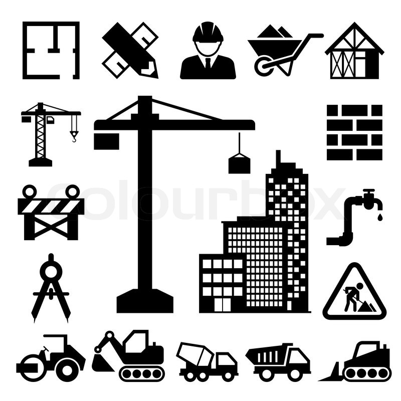 construction vector icons