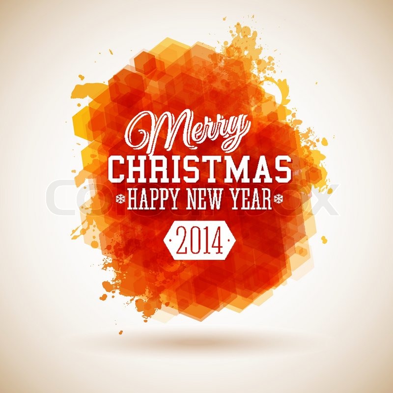 Merry christmas and happy new year stock vector Merry Christmas and Happy New Year | Stock vector | Colourbox