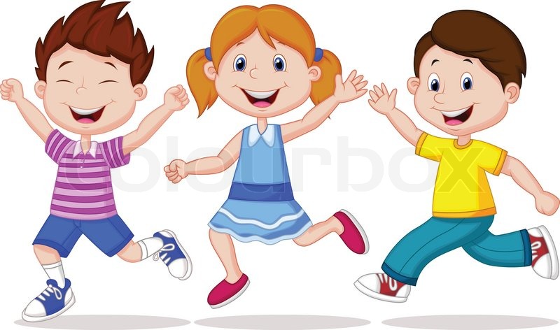 Vector illustration of Happy children ... | Stock vector | Colourbox