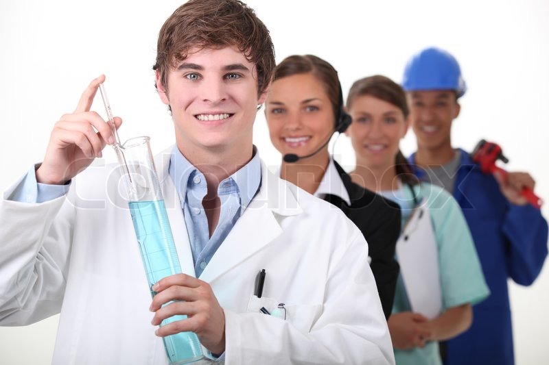 Different jobs Stock image Colourbox