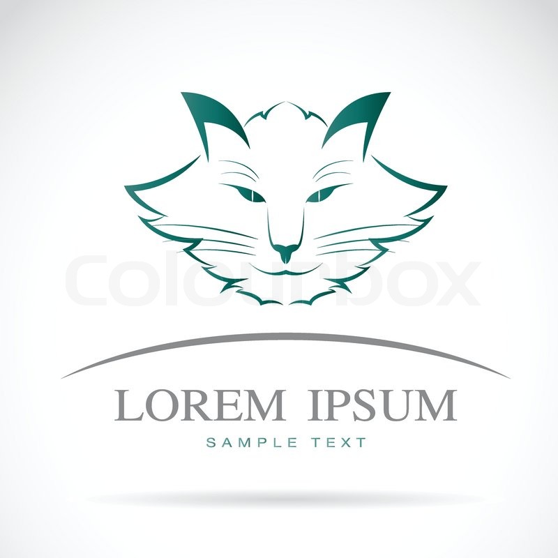 Vector image of an cat on a white | Stock vector | Colourbox