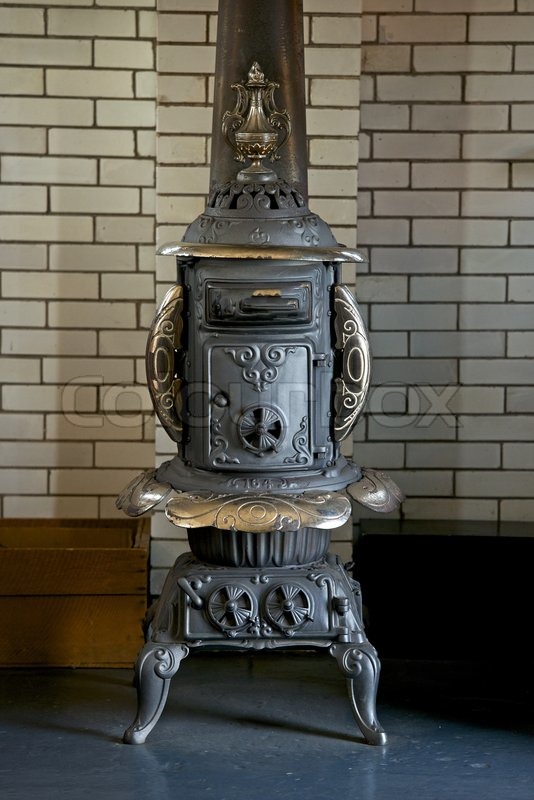 Antique Iron Base Burner Stove | Stock image | Colourbox