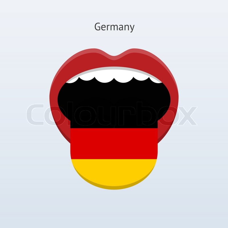DeutschlandSprache. abstrakt StockVektor Colourbox