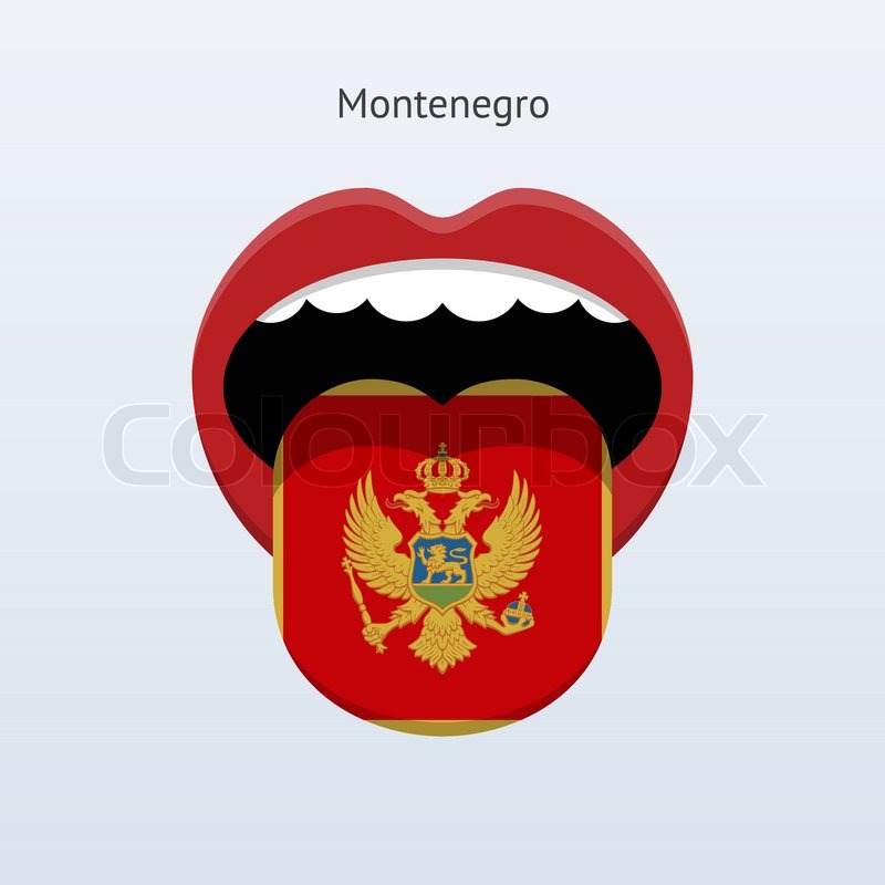 Montenegro Language Abstract Human Stock Vector Colourbox