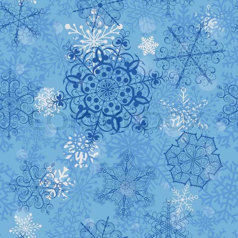 christmas seamless pattern with big blue snowflakes christmas seamless pattern with big blue snowflakes